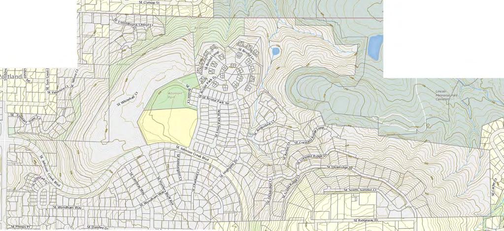 AREA DENSITY MAP SLOPE ANALYSIS ALTAMONT NORTH Highly Restricted Area (Slopes >