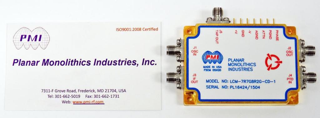PMI MODEL NUMBER IS AN AMPLIFIED RF LASER CONTROL MODULE FOR USE OVER THE