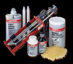impact, abrasion and corrosion Non-shrinking and unaffected by oil, grease and water Maximum adhesion and product reliability ensured by use of recommended accessories [ Belt Repair ] Loctite