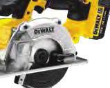 2 kg 140mm METAL CUTTING CIRCULAR SAW Product Code DCS373N Powerful and highly efficient PM58 DEWALT fan-cooled motor with replaceable brushes delivers up to 3700 rotations per minute for fast