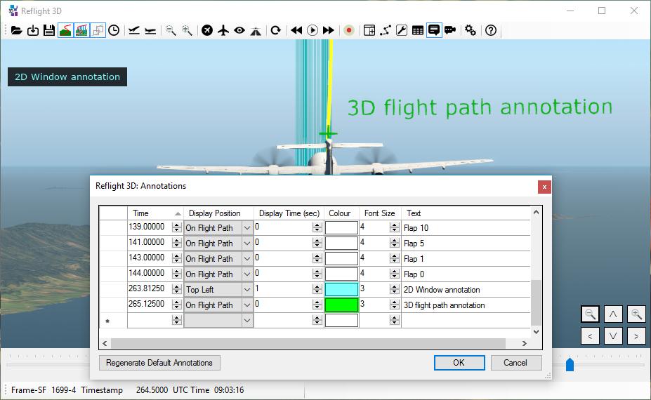This allows you to fine tune the calculated flight path from a particular point forward (or backwards*) to ensure the displayed path is as close to accurate as possible, including correcting the path