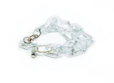 / Tessa Semi-precious stone Diamond shape Steel Ring -
