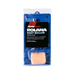 Rollers Rolana Baby Flat Roller Trim Kit Ideal for painting interior surfaces for touch ups or trims, where a smaller size roller will make completing the task easier.
