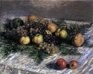 Still-Life with Pears and Grapes 1880,