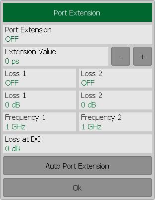 CALIBRATION AND CALIBRATION KIT To apply the Auto Port Extension use the following softkeys Calibration > Port Extension