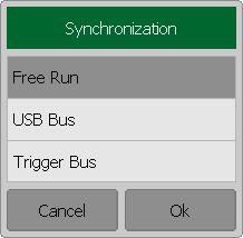 SPECIFICS OF WORKING WITH TWO OR MORE DEVICES The software allows you to select the following options for the operation of devices: Free Run; USB Bus; Trigger Bus.