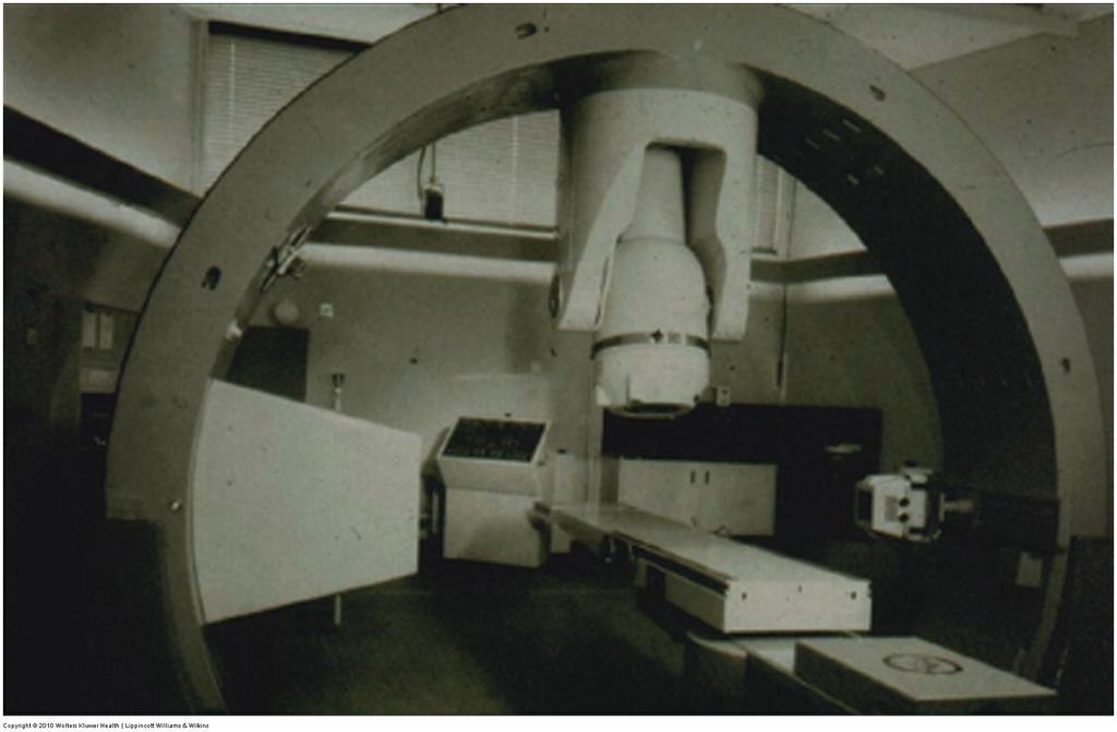 Figure 3.2: Kilovoltage imaging modality (1960). 10 Modern treatment delivery is dependent on kv CT images to accurately position the patient on the treatment table.