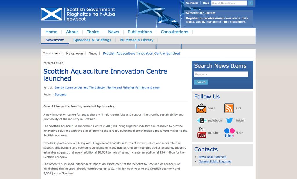 Innovation as a driver of productivity Scottish Government invited industry and academia in key sectors to bid to gain Innovation Centre status