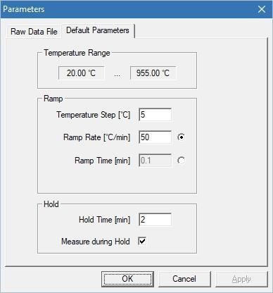 12. Save the RAW file into your folder. The same filename will be used for all files created at the variable temperature or time points 13. Close/Exit the Diffractometer Control window.