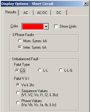 Unbalanced Faults Display & Reports Complete reports that include individual branch contributions for: L-G Faults L-L-G Faults L-L Faults One-line diagram displayed results