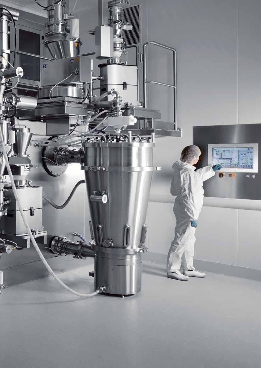 GEA PHARMA SOLIDS CENTER 11 FLEXIBLE, SAFE AND COST-EFFECTIVE ConsiGma provides maximum output in an energy efficient way, has been tested using a wide
