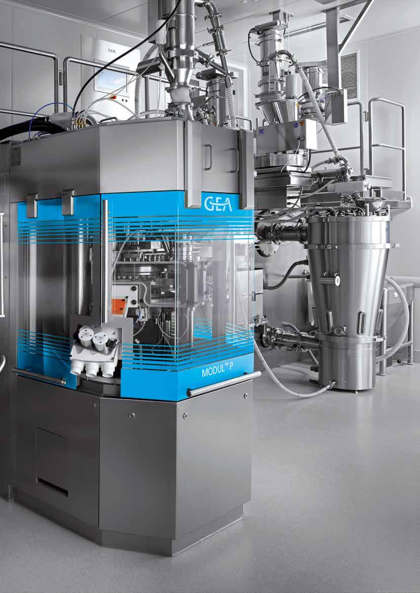 GEA PHARMA SOLIDS CENTER 15 GEA and its partners are leading the way toward smaller, more flexible, continuous processing technologies that have the potential