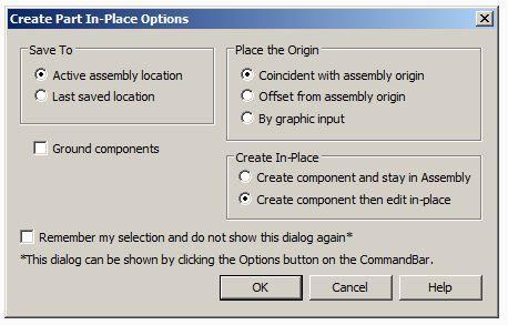 Lesson Lesson 10: 10: Activity: Activity: Inter-part Inter-part assembly assembly modeling modeling Create a new part in-place Click the Home Assemble Create Part In-Place command.