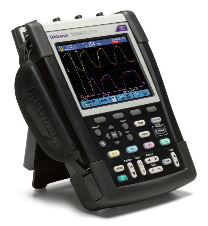 Handheld Oscilloscopes THS3000 Series Datasheet Waveform pass/fail limit testing Automatic 100 display screens recorder 6 in.
