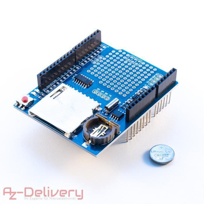 Welcome! And thank you for purchasing our AZ-Delivery Data Logger module for the Arduino. On the following pages, we will take you through the first steps of the installation process on the Arduino.