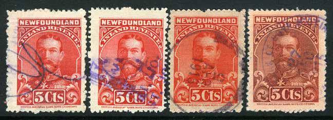 IT21#9 - $79 SOLD 1910 NEWFOUNDLAND NFR16-5c perf. 12 The scarce King George V.