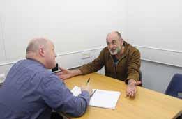 P The solicitor will usually be with you when you are interviewed by