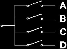 A Star switch is similar to a multi-throw switch without the pole or common, as shown in Figures 9 and 10.