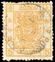 , cancelled by Chinkiang/Post Office double-ring d.s., good strike, toned. Chan 2.