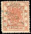 chrome-yellow, centrally cancelled by Customs/Newchwang double-ring d.s. of Apr 14 without year date, trivial creasing, very fine.
