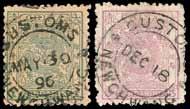 mauve cancelled by Customs/Newchwang double-ring d.s. of Dec 18 without year date, very fine.