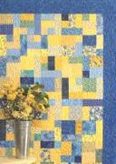 PATIO BLOCKS $65 Learn all the basic skills required to complete this modern styled strip pieced lap size quilt (47 x 63 ), which includes; rotary cutting, block construction, addition of borders,