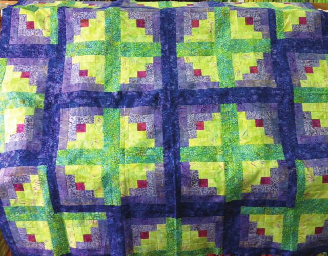 Bring your favorite assortment of 2 1/2 strips and leave with a finished little quilt top. This is a great pattern for any color combination.