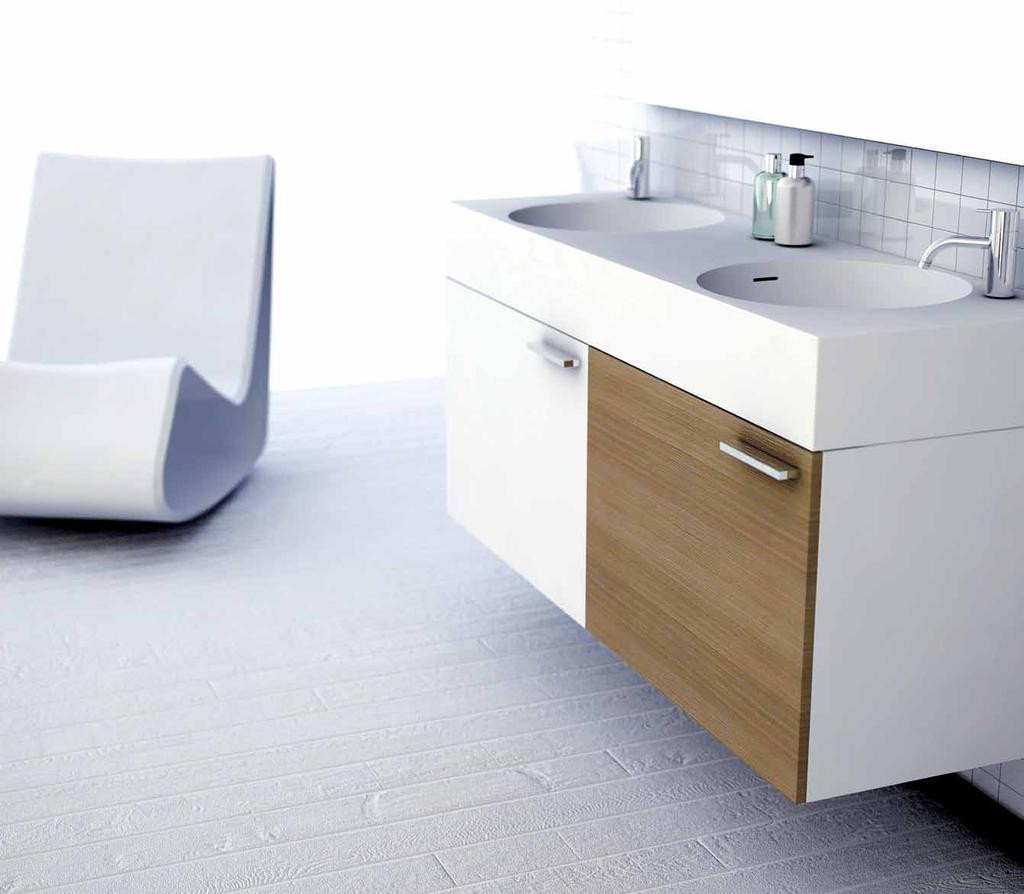 Solid surface offers an attractive and durable finish, it also allows the sharp modern form that is so highly sort