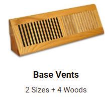 Surface mount wood grilles can be installed in the floor, they are not recommended