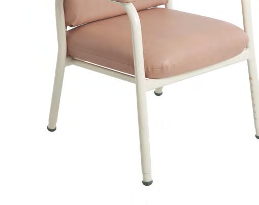 armrests, seat and back upholstery for prolonged sitting comfort
