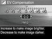 To override the average brightness level, use the EV (Exposure Value) Compensation feature.
