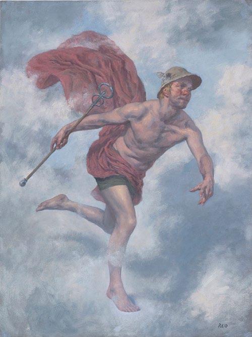 Hermes was the Greek messenger of the Gods whose speed helped him deliver the decrees of his father Zeus.
