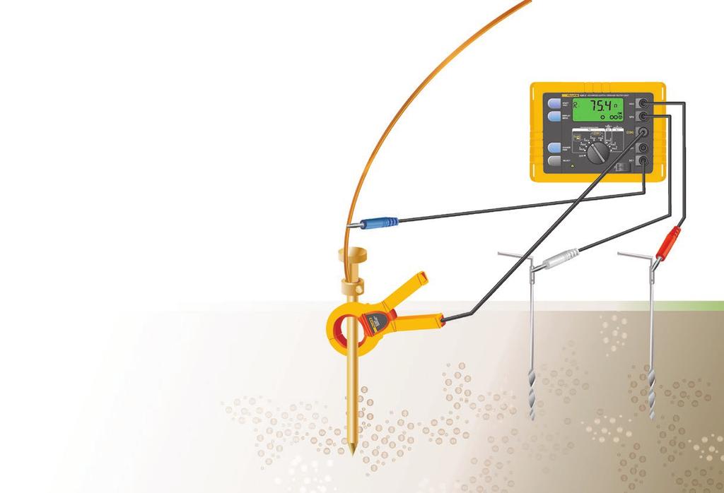 What are the methods of earth ground testing? Law (V = IR), the tester automatically calculates the resistance of the earth electrode. Connect the ground tester as shown in the picture.