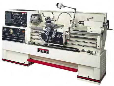 14" ZX SERIES LARGE SPINDLE BORE LATHES 321910 14" ZX SERIES LARGE SPINDLE BORE LATHES Uniquely designed exclusively by JET ISO 9001 certified manufacturer 3-1/8" bore spindle is supported by two