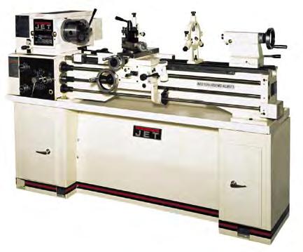 13"x40" BELT DRIVE BENCH LATHE Shown with Optional Stand 13"x40" BELT DRIVE BENCH LATHE One of the most popular JET lathes now comes with an enclosed gearbox as a standard feature Enclosed gearbox