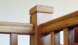 newel posts, treads and rails are fitted with love and care.