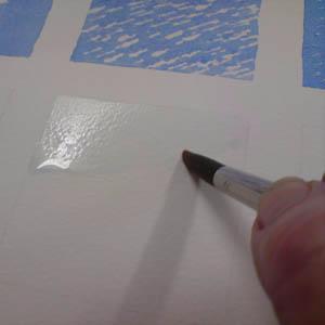 Page 5 Giving a soft edge to an area of colour The edge of an area of water-colour wash will generally be a hard