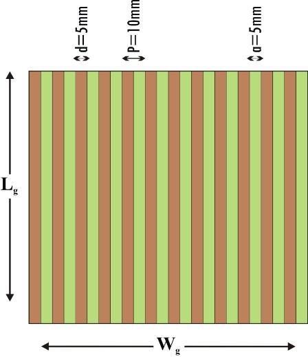 Figure 1: Side view of the proposed multi-dielectric layer array antenna Top view of the proposed multilayer microstrip patch array antenna is shown in Fig.