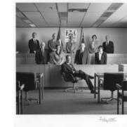 2011001-24P Photograph of John Geller and other members of the Ontario Securities Commission. -- Digitized 2011.