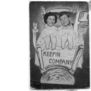 at Grossman's Tavern in Toronto in 1949 or 1950. 2011001-04P Photograph of Sybil Gangbar and John Geller. -- Digitized 2011.