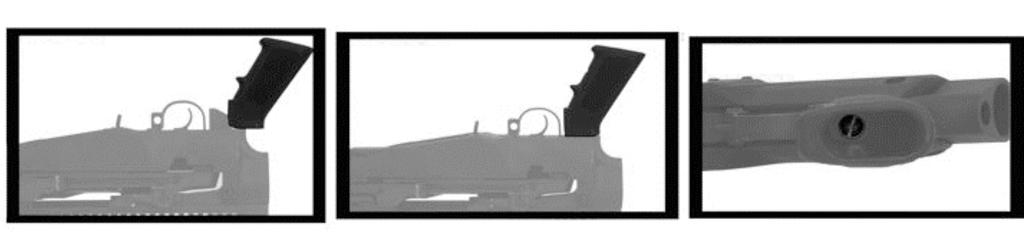 27. INSTALLING THE GRIP: 1. SLIDE THE TOP OF THE GRIP ONTO THE CHASSIS SYSTEM (FIG. 1 & 2)