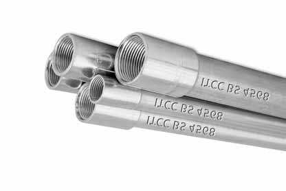 BRITISH STANDARD CONDUIT BS 4568 : PART I : 1970 / CLASS 4, BS EN 50086 2-1: 1996, IEC606 14-2-1: 1982 THREADED CONDUIT Heavy corrosion protection by Hot-Dip Galvanizing on the exterior and interior