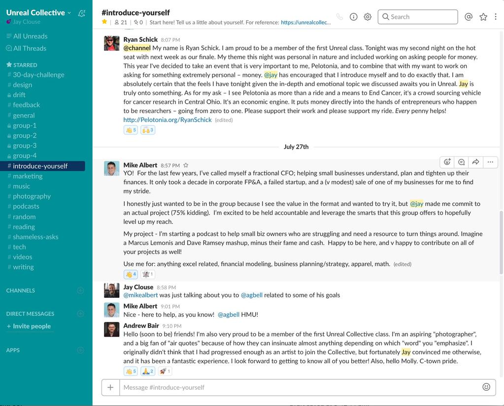 Slack Slack is an incredible tool for group collaboration and communication.