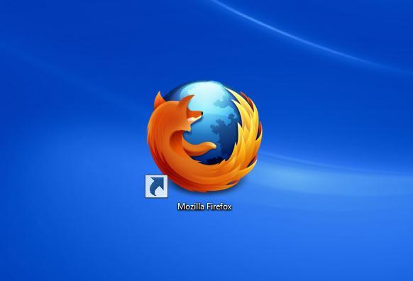 Now after Firefox has finished downloading it will open (if you choose automatically ) or you can go to your desktop and look for the Icon (like above) and double click it.