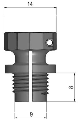 10.2 Coupling for direct sensor Slide the enclosed plastic coupling into