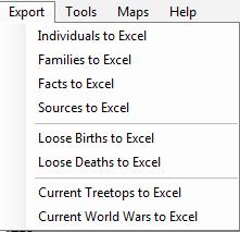 Also on the File Menu is the option to backup and restore the database that stores the geographical co-ordinates for the locations in your trees.