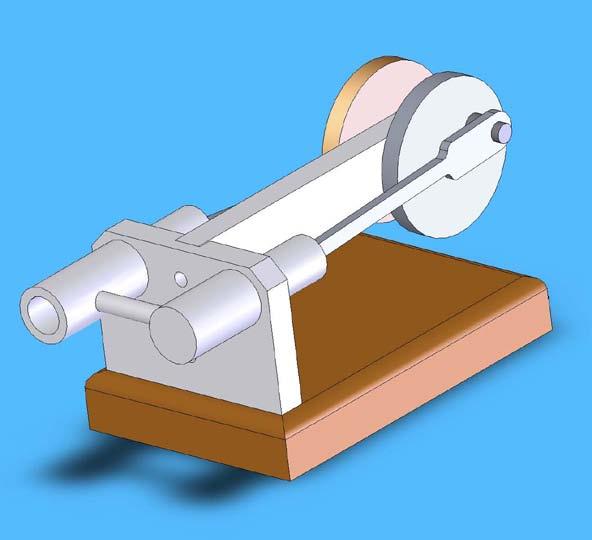 Mating features : A Figure 3 : Test parts for Mill and Lathe Figure 4 : Air Engine Assembly Machining