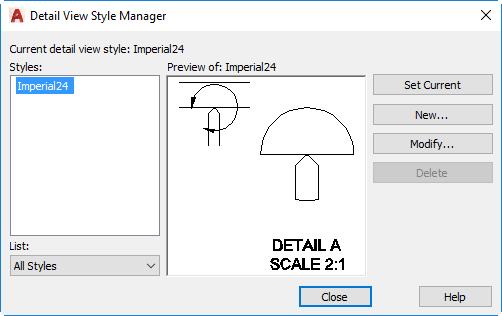 left shows the styles currently available in the drawing, and when you select a style in the list, you see a preview of the style in the adjacent window.