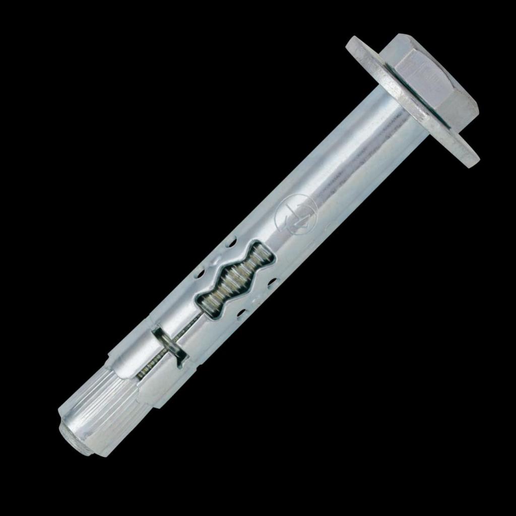 TSA-PATTEN METAL SLEEVE ANCHOR Thin walled through fixing suitable for all medium-heavy duty applications.