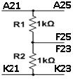 INSERTING RESISTORS ONTO THE BREADBOARD Gently bend the leads of the 1KΩ resistor you just measured the resistance of close to the device s body to form a U and insert the resistor (R1) into the